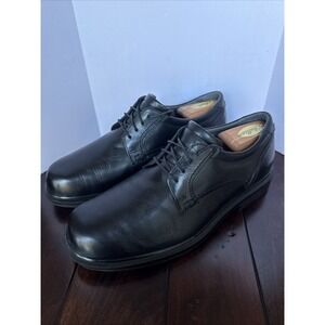 SAS Ambassador Black 10 M Black Leather Oxford Lace Up Tri Comfort Dress Shoes